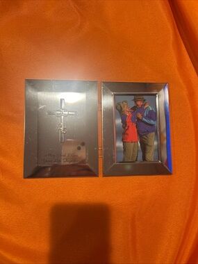 Silver 25th Wedding Anniversary  2.5”x4” Picture Frame